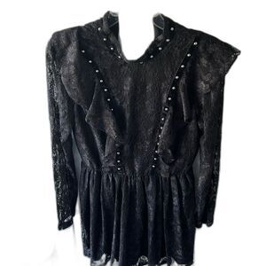 Black lace dress by city triangles